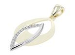Kettenanhänger ADELIA´S "Anhänger aus 333 Gold mit Zirkonia", weiß, Schmuckanhänger, Damen, Gelbgold 333, Kettenanhänger, Perfekt als Geschenk für besondere Menschen