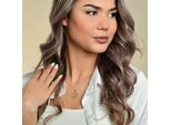 Kettenanhänger ADELIA´S "Anhänger – Lebensbaumanhänger aus 925 Silber mit Zirkonia", gold, Schmuckanhänger, Damen, Silber 925 (Sterlingsilber), Kettenanhänger, Perfekt als Geschenk zum Valentinstag