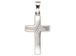 Kreuzanhänger JOBO "Anhänger Kreuz", weiß (weißgold 333), Schmuckanhänger, Damen, Weißgold 333, 333 Weißgold