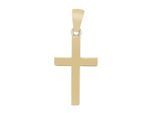 Kettenanhänger ADELIA´S "Anhänger – Kreuz Kreuzanhänger aus 333 Gold", gold, Schmuckanhänger, Damen, Gelbgold 333, Kettenanhänger, Ein kleines Geschenk mit großer Wirkung