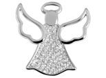 Kettenanhänger ADELIA´S "Anhänger – Anhänger aus 925 Silber mit Zirkonia", silber, Schmuckanhänger, Damen, Silber 925 (Sterlingsilber), Kettenanhänger, Ein stilvolles Geschenk für besondere Momente