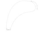 Kette ohne Anhänger ADELIA´S "Halskette – Unendlichkeitszeichen aus 925 Silber 42+5", silber, Halsketten, Damen, 47cm, Silber 925 (Sterlingsilber), Ideal als Geschenk für besondere Anlässe