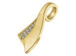 Kettenanhänger ADELIA´S "Anhänger aus 333 Gold mit Zirkonia", gold, Schmuckanhänger, Damen, Gelbgold 333, Kettenanhänger, Zum Verschenken – passend für viele Anlässe