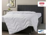 Microfaserbettdecke OTTO HOME "Mailo Bettdecke 135x200 cm, 155x220 cm", weiß, B:155cm L:220cm, Obermaterial: 100% Polyester. Füllung: 100% Polyester, Bettdecken, Microfaserbettdecke, Sommer, Winter, Decke, kuschelweicher Microfaser-Feinbatist Bezug