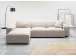Ecksofa HOME AFFAIRE "Glimminge auch in Breitcord, Feincord, Bouclé + Easy care-Bezug", beige (nature), B:294cm H:71cm T:191cm, 100% Polyester, Sofas, Ecksofa, L-Form, Breite 294, Zierkissen