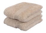 Gaestehandtuecher OTTO HOME "Vanessa, 8 Gästehandtücher, 30x50cm, in Standard- und Premium-Qualität", creme, B:50cm L:30cm, Walkfrottee, Obermaterial: 100% Baumwolle, Handtücher, Gaestehandtuecher, Handtücher mit Bordüre, 100% Baumwolle, einfarbig, weich