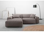 Ecksofa HOME AFFAIRE "Glimminge L-Form auch in Breitcord, Feincord + Easy care-Bezug", grau (taupe), B:234cm H:71cm T:191cm, Sofas, Ecksofa, Breite 234, Zierkissen