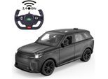 RC-Auto JAMARA "Range Rover Sport SV 2,4GHz", schwarz, Fernlenkfahrzeuge, KinderB:15,2cm H:12,6cm T:34,3cm, Kunststoff, RC-Auto, LED-Licht; Maßstab 1:14, B:15,2cm H:12,6cm T:34,3cm