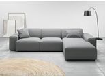 Ecksofa HOME AFFAIRE "Glimminge auch in Breitcord, Feincord, Bouclé + Easy care-Bezug", grau, B:294cm H:71cm T:191cm, 100% Polyester, Sofas, Ecksofa, L-Form, Breite 294, Zierkissen