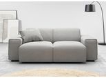 2-Sitzer HOME AFFAIRE "Glimminge auch in Breitcord + Feincord + Easy care-Bezug", grau (light grau), B:194cm H:71cm T:101cm, 100% Polyester, Sofas, 2-Sitzer, besondere Kedernähte,, Zierkissen