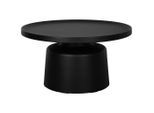 Xora Couchtisch, Schwarz, Metall, rund, rund, 69x37.5x69 cm, einfacher Aufbau, Wohnzimmer, Wohnzimmertische, Couchtische