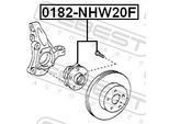 FEBEST Radnabe 0182nhw20f Vorderachse für TOYOTA