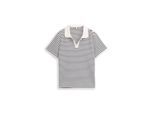 TOM TAILOR Damen Poloshirt mit Streifenmuster, blau, Gestreift, Gr. XS