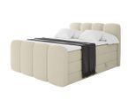 BOXBETT mit Matratze H3|H4 und Lattenrost - NINA-Z KING - 160x200 cm Quelle - Beige
