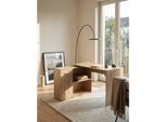 Eckschreibtisch Mit Regal Modern Design, Sonoma 120x107x75 cm