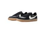 Nike Dames/Dames Leren Platte Trainers (Zwart/Gum)