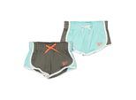 Reebok Meisjes Shorts (Set van 2) (Aruba Blauw)