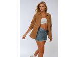 Oversized Baumwollhemd mit Taschendetail