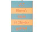 Geschirrtuch ROSS "Mama´s Küche 3er-Pack", bunt (türkis, beige, orange), B:18cm H:4cm L:27cm T:4cm, 100% Baumwolle, Geschirrtücher, Geschirrtuch