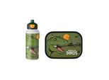 Lunchbox MEPAL "Lunchset Campus 400 ml + 700 ml 2er Set", grün (dino world), ABS-Kunststoff, Lebensmittelaufbewahrungsbehälter, Lunchbox