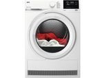 AEG Wärmepumpentrockner "TR7T60680 916900044", Energieeffizienz: C, weiß, B:59,6cm H:85cm T:66,3cm, Trockner, SensiDry: mit der Wärmepumpentechnologie weniger Energieverbrauch, Wärmepumpentrockner