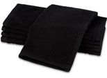 Seiftuch ROSS "Vita 4004", schwarz, B:30cm L:30cm, Frottier, Handtücher, Seiftuch