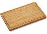 Schneidebrett KESPER, braun, B:27cm H:3cm L:45cm, Bambus, Schneidebretter, Schneidebrett, mit Saftrille