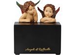 Dekofigur GOEBEL "Angeli di Raffaello", schwarz (bunt), B:10cm H:11cm T:8,5cm, Porzellan, Dekofiguren, Dekofigur, Limitiert auf 500 Stück, mit Zertifikat