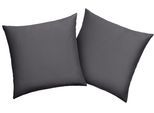 Kissenbezug OTTO HOME "Desner 100% Microfaser, extra weich, allergikerfreundlich", grau (anthrazit), B:40cm L:40cm, Microfaser, Obermaterial: 100% Polyester, Kissenbezüge, Kissenbezug, uni Kissenhülle, Premium Qualität, schnell trocknend, pflegeleicht