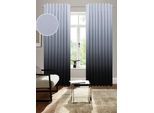 Verdunkelungsvorhang BRUNO BANANI "Clemton" Gr. 1, anthrazit, B:130cm H:145cm, Polyester, Polyester, Gardinen, Verdunkelung, Schutz, Privatsphäre, blickdichter Vorhang, Farbverlauf