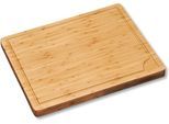 Schneidebrett KESPER, beige (natur), B:36cm H:3,3cm L:45cm, Bambus, Schneidebretter, Schneidebrett, mit Saftrille