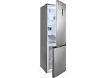 PRIVILEG Kühl-/Gefrierkombination "PRK2 6371 S6", Energieeffizienz: C, silber (edelstahloptik), Rechtsanschlag, wechselbar, TotalNoFrost, Kühlschränke, Extra Cooling-Funktion mit einem Tastendruck durch Push&Go, Kühl-/Gefrierkombination