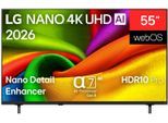 LG DLED-Fernseher "55NU850B6LA", Energieeffizienz: F, schwarz, 55 ″, Fernseher, DLED-Fernseher