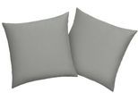 Kissenbezug OTTO HOME "Desner 100% Microfaser, extra weich, allergikerfreundlich", grau, B:40cm L:40cm, Microfaser, Obermaterial: 100% Polyester, Kissenbezüge, Kissenbezug, uni Kissenhülle, Premium Qualität, schnell trocknend, pflegeleicht