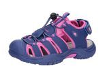 Sandale LICO "Sandale Nimbo", Mädchen, Gr. 35, lila, Synthetik, Schuhe Sandale