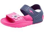 Sandale KANGAROOS "KangaSwim II", Mädchen, Gr. 24, blau (navy, pink), Synthetik, Schuhe Sandale