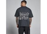 MP Herren Lift Grafik Vintage Oversized-Baumwoll-T-Shirt – Dunkelgrau - XXL