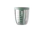 Lunchbox MEPAL "Fruitpot Ellipse 600 ml", grün (nordic sage), Kunststoff, Lebensmittelaufbewahrungsbehälter, Lunchbox