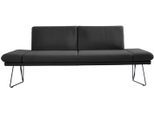 Essbank K+W KOMFORT & WOHNEN "Pego Polsterbank", grau (anthrazit 88), B:206cm H:88cm T:66cm, Sitzbänke, Essbank, Seitenteilverstellung, wahlweise in 206 oder 226cm
