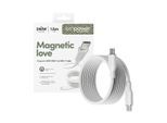 USB-Kabel "Magnetic 240W USB-C-USB zu C Kabel USB 2.0 1,5 m", weiß, 150cmcm, EMPOWER BY PANZERGLASS, Kabel