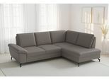 Ecksofa SIT & MORE "Chelsea Leder L-Form, B:249 cm, inkl. Armteil- & Sitztiefenverstellung", delphine, B:249cm H:89cm T:190cm, Sofas, Ecksofa, optional mit Bettfunktion und Bettkasten