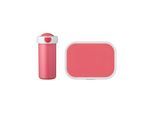 Lunchbox MEPAL "Brotdose + Verschlussbecher Campus 300 ml + 700 ml 2er Set", pink, ABS-Kunststoff, Lebensmittelaufbewahrungsbehälter, Lunchbox