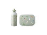 Lunchbox MEPAL "Lunchset Campus 400 ml + 700 ml 2er Set", grün (little farm), ABS-Kunststoff, Lebensmittelaufbewahrungsbehälter, Lunchbox