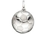Kettenanhänger JOBO "Anhänger Fußball", silber (silber 925), Schmuckanhänger, Damen, Silber 925 (Sterlingsilber), Kettenanhänger, 925 Silber