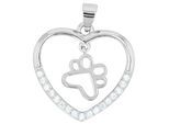 Kettenanhänger ADELIA´S "Anhänger – Herz Herzanhänger aus 925 Silber mit Zirkonia", silber, Schmuckanhänger, Damen, Silber 925 (Sterlingsilber), Kettenanhänger, Ideal als Geschenk für besondere Anlässe