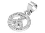 Kettenanhänger ADELIA´S "Anhänger aus 925 Silber mit Zirkonia", silber, Schmuckanhänger, Damen, Silber 925 (Sterlingsilber), Kettenanhänger, Zum Verschenken an Menschen, die Ihnen am Herzen liegen