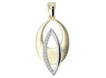 Kettenanhänger ADELIA´S "Anhänger aus 333 Gold mit Zirkonia", weiß, Schmuckanhänger, Damen, Gelbgold 333, Kettenanhänger, Ein stilvolles Geschenk für besondere Momente