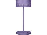 LED Tischleuchte "MESH-B", violett, 1, Ø 14,5cm H: 30cm, 1 Stk., HELL HÖLLISCH GUTES LICHT, Leuchten, Tastdimmer, IP54, LED Tischleuchte