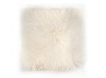 Dekokissen PAD "Glory", weiß (weiß, unifarben), B:40cm L:40cm, Lammfell, Polyester, Dekokissen_Sitzkissen_Kissenhüllen, Echtfell