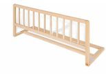 Bettschutzgitter PINOLINO "Classic", Baby, Gr. B/H/T: 90cm x 36cm x 32cm, braun (buche unbehandelt), Massivholz, Schutzgitter, Buche unbehandelt